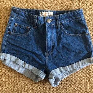 American flag Jean shorts